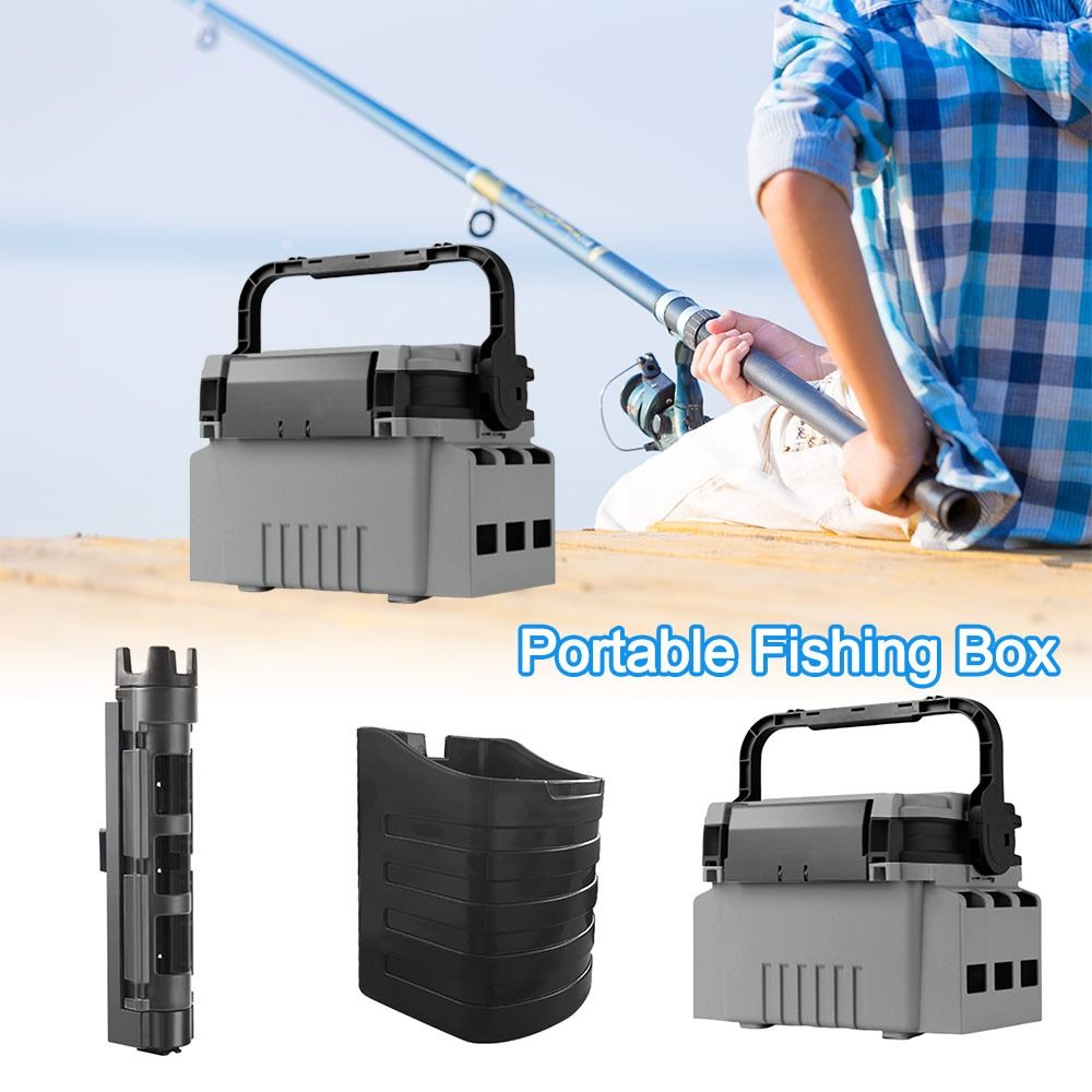 Fishing Kayak Crate - Многофункциональный портативный рыболовный ящик с большой